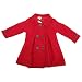 Baby/Toddler Girls Double Breasted Trenchcoat/Jacket (3 years) (Red)