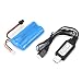 Produktbild Wiederaufladbarer Li-Ion-Akku mit 7,4 V 1500mAh SM und USB-Ladegerät für RC-Boot Skytech H100 Syma Q1 Ersatzteile Zubehör