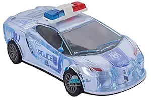 FunBlast Police Car with Lights, Friction Powered, Music and Siren Sound Car Toy for Kids - (Multicolor)