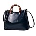 Produktbild Damen-Einkaufstasche Echtes Leder Handtasche Handtasche Schultertasche,Blue-M