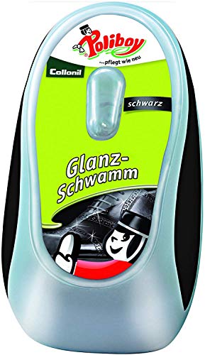 Poliboy Collonil Varios Alta Calidad Cuidado y Agentes de Limpieza para Zapatos de Cuero - Hecho en Alemania - Brillo Esponja Negro