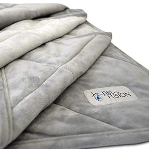 PetFusion Premium Plus – Manta pequeña para Perro o Gato (79 x 69 cm) Reversible Gris Micro Felpa. [100% poliéster Suave]