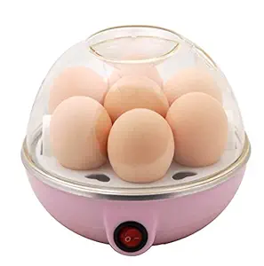 SWADEC Plastic Automatic Off Mini Electric 7 Egg Poacher Steamer Boiler | Multi Color