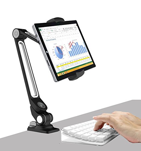 ZenCT Tablet Halterung,Desktop-Ständer Multi-Winkel Aluminium Tablet Halter für iPad Air Mini, Galaxy Tab, E-Reader 4″-10.1″ - 8