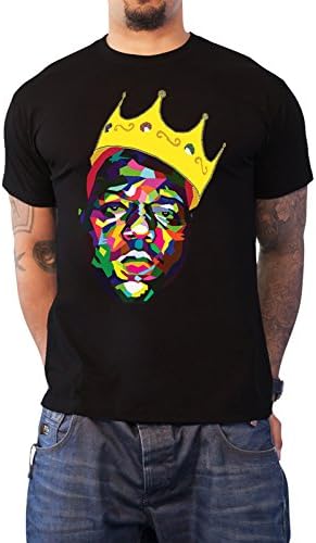 Biggie Smalls T Shirt Crown portrait Notorious B.I.G. Official Mens Black M