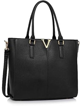 LeahWard Patent Large Size Frauen Tragetaschen College-A4-Ordner Hand Nizza Große Schulter Handtaschen 319 handtasche...