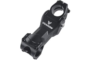 AIDNTBEO Attacco manubrio per bici con sospensione per bicicletta, regolabile, 70% ammortizzante, 31,8 mm, nero