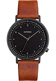 Komono Herren-Armbanduhr Analog Quarz, Funk One Size, schwarz, braun