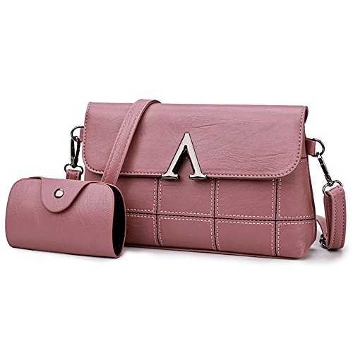Preisvergleich Produktbild Meaeo Handtasche Umhängetasche Messenger Bag Umschläge Mode Handtaschen, Rosa