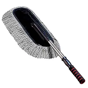 Drumstone Microfiber Flexible Car Cleaning Duster, Car Wash Dust Wax Mop Car Washing Brush with Expandable Handle for Use in All Cars
