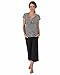 The Essential One - Maternity Nursing Pyjamas Stripe Crop - Black Cream - Medium - EOM136