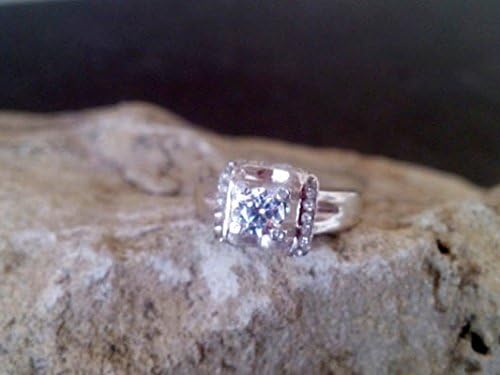 Halo Ring,Engagement Ring, Man Made Diamond Ring, Wedding Ring, Promise Ring, Bridal Jewelry, Sterling Silver