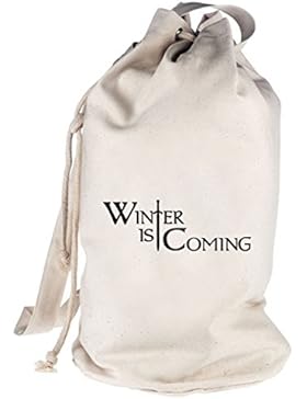 SCHWERT WINTER IS COMING, bedruckter Seesack Umhängetasche Schultertasche Beutel Bag