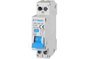 IXTRIMA ETTROIT JXL30-32 Interrupteur magnétothermique différentiel, 1P+N, 6-32A, 30mA, 240V, 4,5 kA (C10-10A)