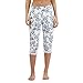 Lounge & Sleep Womens Petite Print Cropped Pyjama Bottoms 20