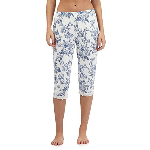 Lounge & Sleep Womens Petite Print Cropped Pyjama Bottoms 20