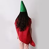 Gazechimp Erwachsene Kostüm Obst Muster - Chilli - 