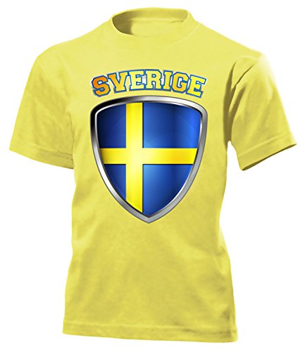 SCHWEDEN FANSHIRT 3201 Kinder T-Shirt (K-G) Gr.128