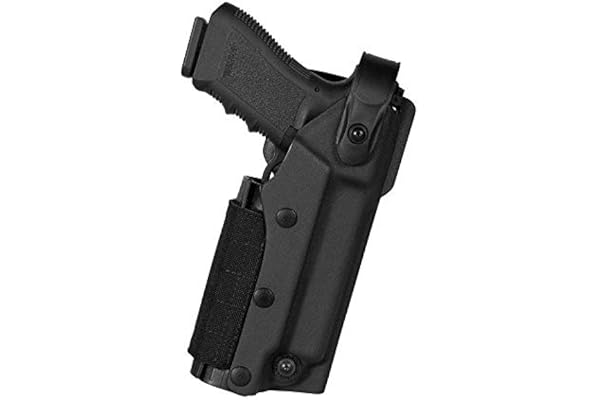 Vega Holster VKZ804, pochette professionnelle en polymère thermoformée pour Glock 17 et 19 avec torche tactique et/ou pointeur laser