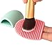 2 Pcs Demarkt Brushegg Makeup Brush Cleaning Glove Silicone Glove for Cosmetic Brush Cleaning Foundation Makeup Tools(Blue+Pink)
