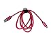 Produktbild Rosa Design Ladekabel Micro USB 1 Meter Kabel Leder Optik Kunstleder für Samsung Galaxy Edge S3 S4 S5 S6 S7 Note Tablet, HTC, LG G1 G2 G3 G4 G5, Huawei P8, Sony Z5 Z4 Z3