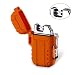 Produktbild Plasma-Feuerzeug, Teepao Dual Arc Lighter, USB wiederaufladbar, flammenloses Feuerzeug, winddicht, elektrisches Taschenfeuerzeug mit Umhängeband für Smoker Kerze Pfeife Grill Camping, orange