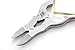 Gold Nail Clippers Cantilever 15cm Curved Blade For Thick Toenails, Suitable for Finger Nails & Toe Nails + Foot Dresser File 6'' + Pouch Solid Stainless Steel.