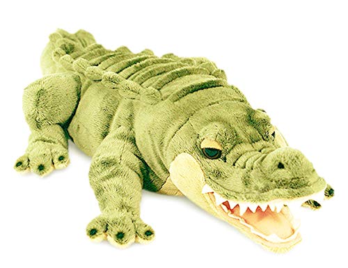 Keel Toys Peluche Crocodile Alligator, env. 45 cm en kit avec Beurre pour le corps Cerise - Cassis, 7 ml
