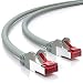 Produktbild deleyCON 3,0m CAT6 Patchkabel S/FTP PIMF Schirmung CAT-6 RJ45 Netzwerkkabel Ethernetkabel LAN DSL Switch Router Modem Access Point Patchfelder - Grau