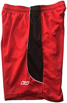 Reebok Men's Two-toned Performance Basketball Gym Mesh Shorts (X-Large, Red)