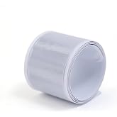 Reflektif Kol Bandı Yansıtıcı Bileklik 2 Adet, 3cm x 40cm, Kendiliğinden Sarıcı (Gri)