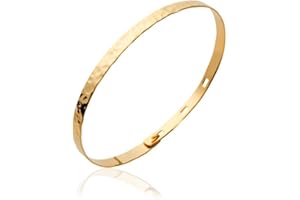 TATA GISÈLE Tata Gisela bransoletka twarda, zamknięta w złocie, młotkowana struktura, regulowana, 3 rozmiary, woreczek prezentowy, welur, w zestawie