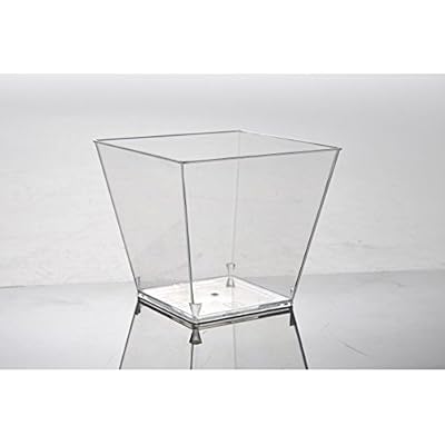 zapalorzo Verrine Plastique Évasée 8 cl x 50 Pièces L.50mm x l.50mm x h.45mm