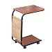 Produktbild PENGFEI Laptoptisch Betttablett Lapdesks Tragbar Sofa Beistelltisch Handy, Mobiltelefon Tee-Rack Mit Umlenkrollen, 4 Farben (Farbe : Wood Grain Color, größe : 45x30x64CM)