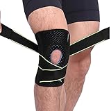 Lazzon Genouillère Rotulienne Sport Ligamentaire, Attelle de Genou Support Attelle Réglable Arthrose pour Arthrite, Douleur au Ménisque, Course à Pied