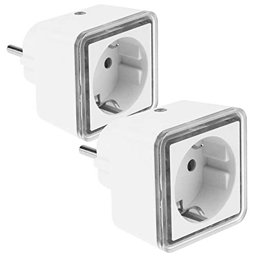 Preisvergleich Produktbild GRUNDIG - 2 x LED - Nachtlicht - eckig, weiß, Steckdosen Zwischenstecker mit Helligkeitssensor, 6 x 6 cm (BxH)