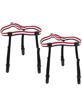 Andux Zone Shirt Stays Hemd Aufenthalte mit Anti-Rutsch Einstellbare Klemmen ein Paar DWD-01