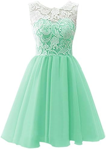 WAWALI Flower Girls Lace Princess Dresses Back Button