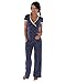 The Essential One - Luxury Lace Trim Nursing Pyjams- Blue - Medium - EOM167