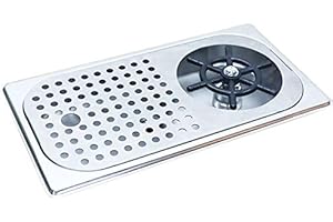 CESUO Verre Rinser DiamèTre 201 RinnAge en Acier Inoxydable pour BièRe Lait Thé Tasse Rondelle Nettoyant Rinser en Verre pour Bar D'HHTel