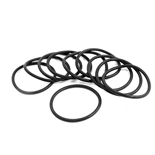 100 42 mm OD 2.4 mm Dicke, schwarze Gummi O Ring Dichtung Waschmaschine Ersatz