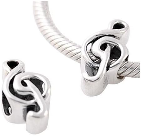 Moondrops Music - G Clef - Note - 925 Sterling Silver Charm Bead - European