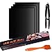 Produktbild WUZILIN BBQ Grillmatten - 4er Set Antihaftbeschichtet Grillmatten wiederbenutzbar leicht reinigen Grillzubehör40x33cm