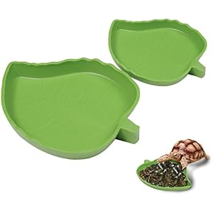 Yunt Blatt Fressnapf Wassernapf Reptil Schildkr?te Sch¨¹ssel f¨¹r Amphibien Decko Schlangen Eidechse(Smal