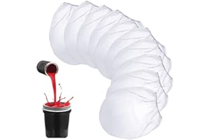 KATSLYN 10PCS Paint Strainer Bags(5 Gallons/1 Gallon), Paint Strainer with Elastic Top Opening, Can Effectively Filter Impurities, Debris and Particles, for Hydroponic Painting Gardening