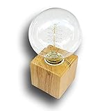 lampara mesa madera diy Casquillo E27. Voltaje: 110-240 V.