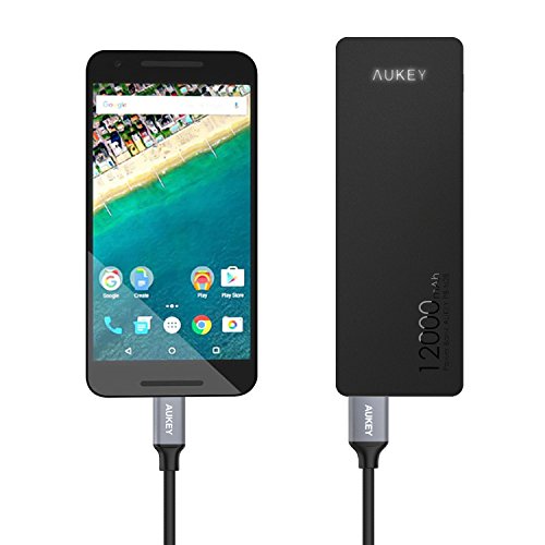 Aukey USB-Kabel c auf USB A 3.0 männlich 2 m Nylon grau Kabel Typ C für MacBook, Chromebook Pixel, Tablet Nokia N1 und andere Geräte mit den Hafen USB C - 7