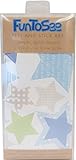 FunToSee Star Nursery Wall Stickers (Baby Blue)