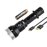 5100mAh Hochleistungs-Akku, um sicherzustellen, dass die Taschenlampe für eine lange Zeit Beleuchtung