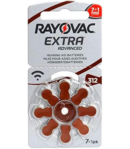 60 PCS Baterías Para Audífonos Signia 1.45V Alto Rendimiento 312 312A